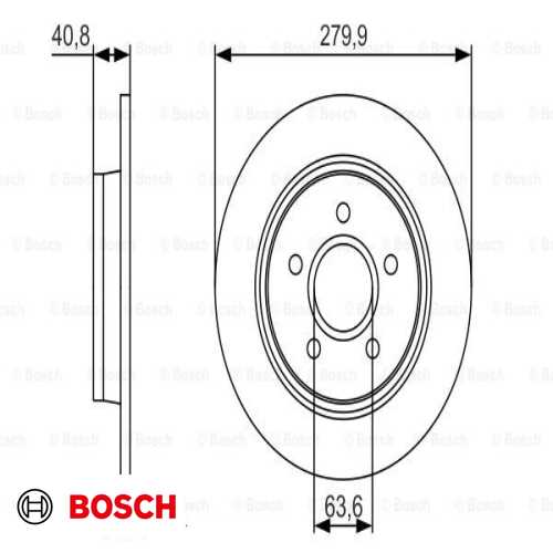 FREN DISKI ARKA [280-41 mm] ADET BM FOCUS/C-MAX/S40/V40 03- Ürün Görseli