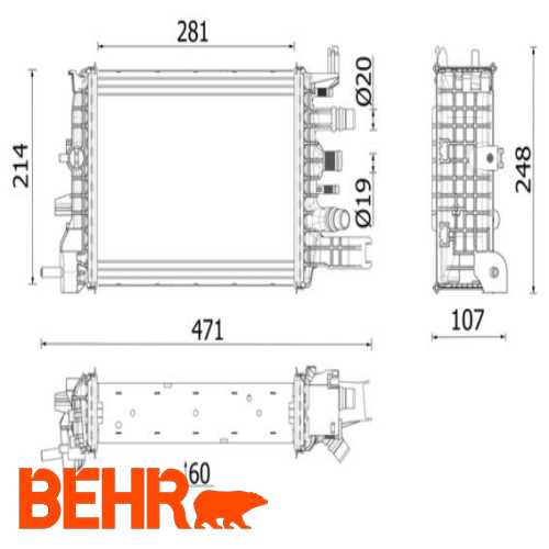 TURBO RADYATÖRÜ INTERCOL 1.5 dCi DUSTER II/SANDERO II 18-