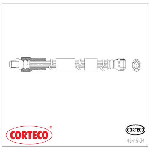 FREN HORTUMU ÖN  363MM BM 205-213-238 2014- Ürün Görseli