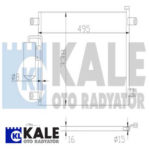 JAPON GRAND VITARA (FT) JAPON KLIMA RADYATÖRÜ 456X340,8X16