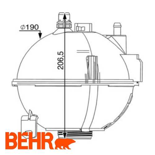 RADYATÖR YEDEK SU DEPOSU  BM X3 F25-X4 F26 14-