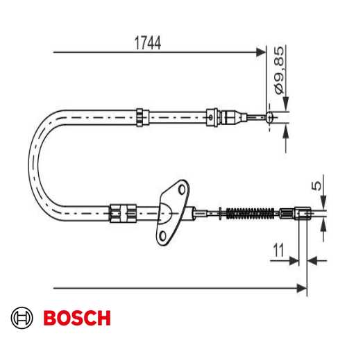 EL FREN TELI SOL   MB 88-94 Ürün Görseli
