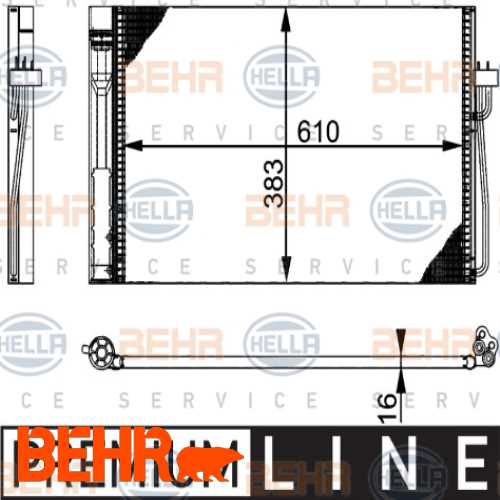 KLIMA RADYATÖRÜ  M472-N47N-N57-M57N E60-E61-E63-E64-E65-E66 03-10 Ürün Görseli