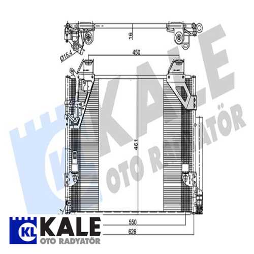 JAPON HILUX (KUN15, KUN25, KUN35) JAPON KLIMA RADYATÖRÜ .