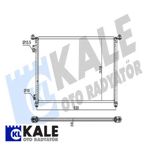 JAPON CIVIC (EP) HB JAPON KLIMA RADYATÖRÜ 610X328X16 Ürün Görseli