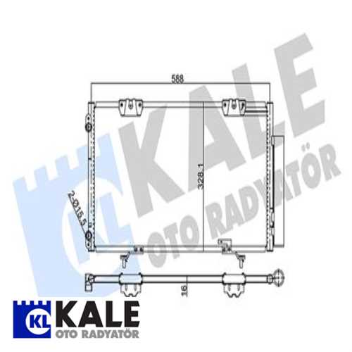 JAPON AVENSIS (T22) JAPON KLIMA RADYATÖRÜ 568X328,1X16