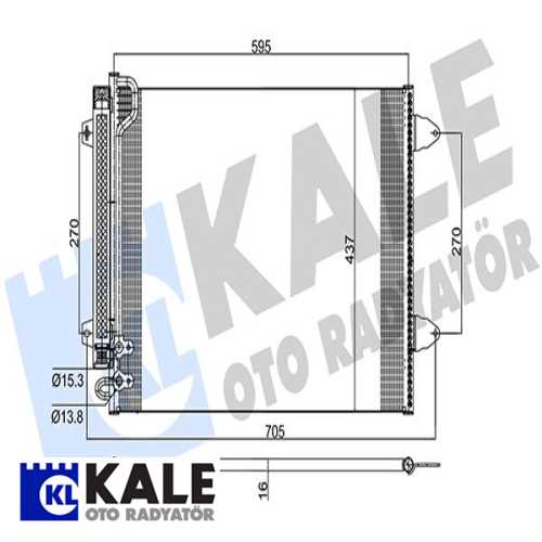 VW PASSAT VW KLIMA RADYATÖRÜ 8FC 351 319-421 (KURUTUCULU)