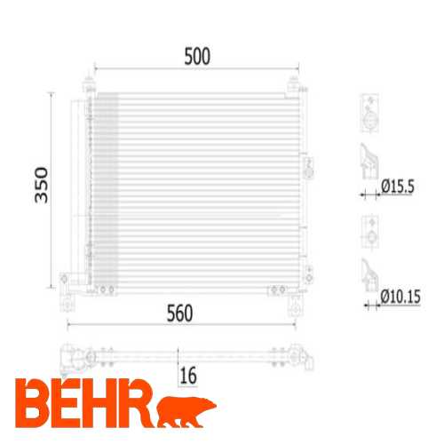 KLIMA RADYATÖRÜ  2,5D/2,5 TDCI RANGER 03-12 Ürün Görseli