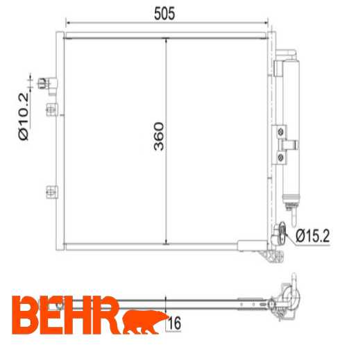 KLIMA RADYATÖRÜ  1.5 dCi 75 MODUS / GRAND MODUS (F/JP0_) 05- Ürün Görseli