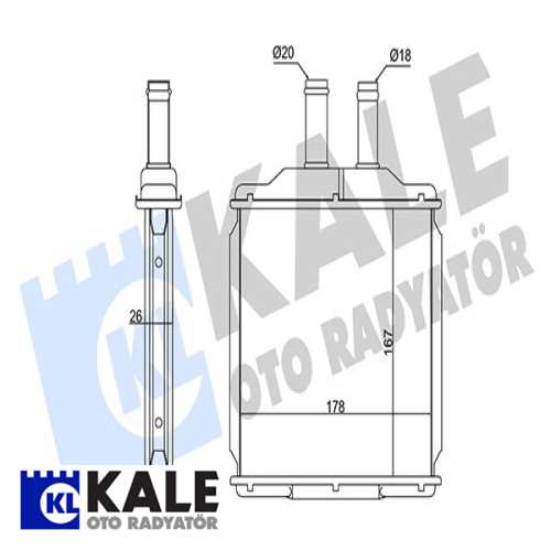 OPEL LACETTI OPEL KALORIFER RADYATÖRÜ KUTU IÇI ADET 1