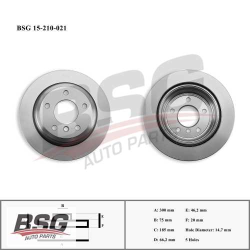 FREN DISKI ARKA ADET BM E81-E87-E87LCI-E82-E90 05-11