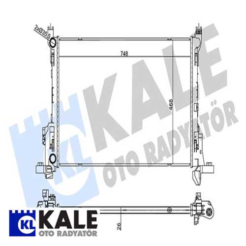 RENAULT TRAFIC III RENAULT SU RADYATÖRÜ Ürün Görseli