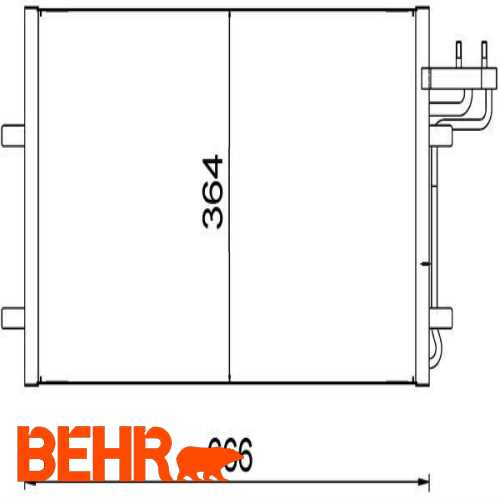 KLIMA RADYATÖRÜ  BM FOCUS/C-MAX 03-11 Ürün Görseli