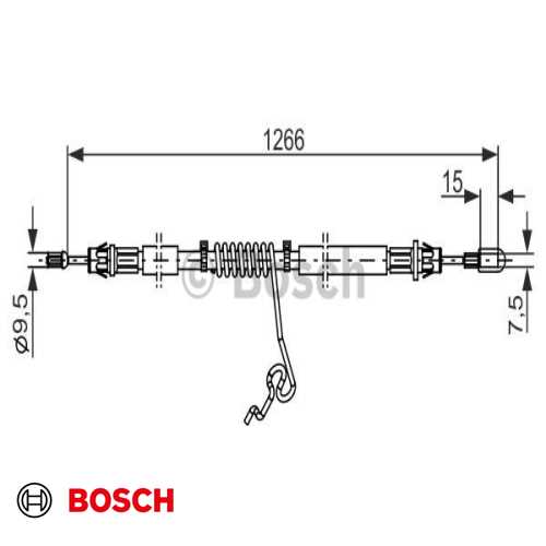 EL FREN TELI ARKA SAG TEK TEKER (VAN-KOMBI) BM TRANSIT V-347 06- Ürün Görseli