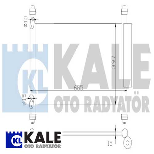 JAPON GRAND VITARA (JT) JAPON KLIMA RADYATÖRÜ 647X398X16