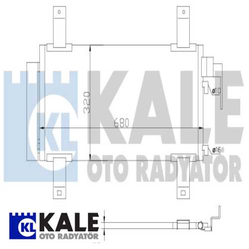 JAPON MAZDA 6 (GG) JAPON KLIMA RADYATÖRÜ 612X298X16