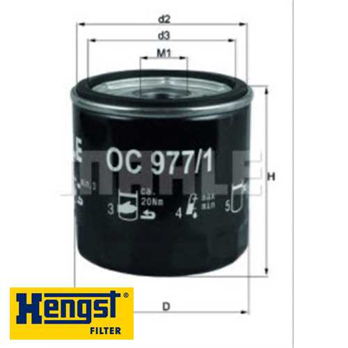 VW GOLF7-A3-LEON-PASSAT-POLO-A1 VW YAG FILTRESI OC977/1 / LS969 Ürün Görseli