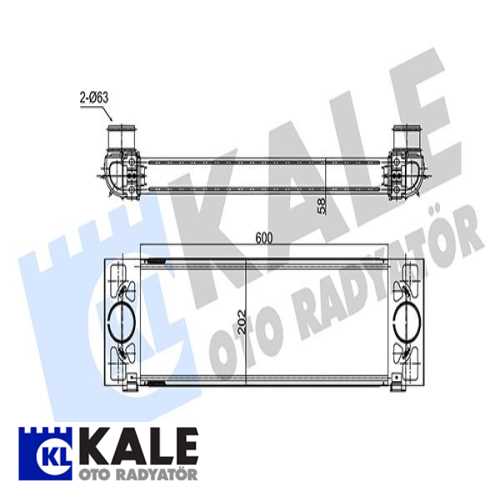 FORD TRANSIT V-347 FORD TURBO RADYATÖRÜ 8C16 & BB