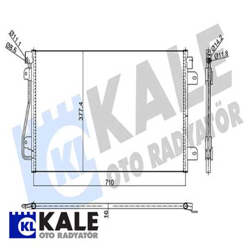 OPEL MOVANO A MASTER II OPEL KLIMA RADYATÖRÜ AL/AL