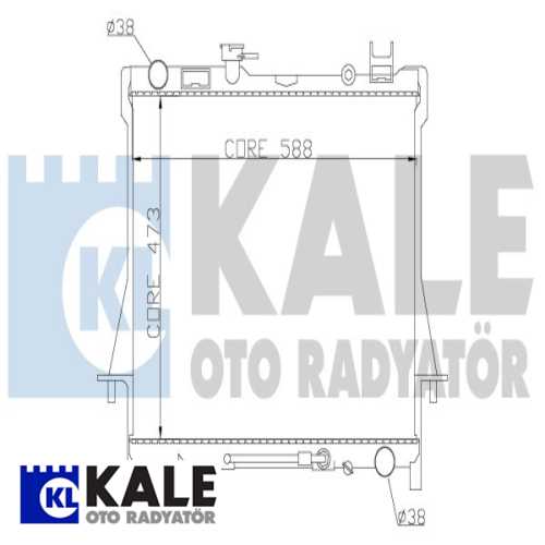 JAPON DMAX (TFS) JAPON SU RADYATÖRÜ 473X588X26 Ürün Görseli