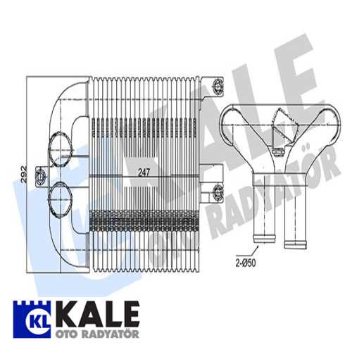 JAPON DMAX (TFR, TFS) JAPON TURBO RADYATÖRÜ 247X292X65 Ürün Görseli