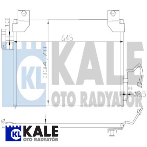JAPON 323 (BJ) JAPON KLIMA RADYATÖRÜ 603X334,3X18 Ürün Görseli