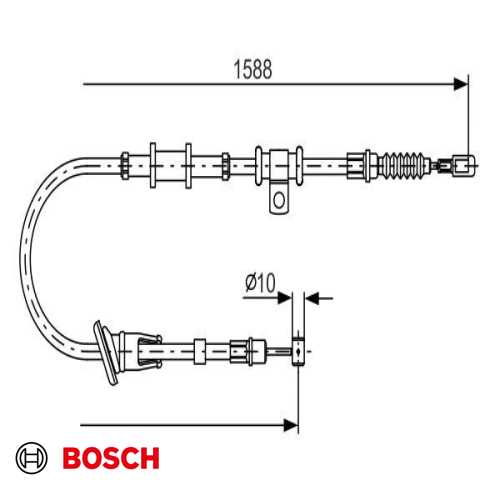 EL FREN TELI ARKA SOL . 1.6:1.8:1.9 DI-D CARISMA (DA) 00-05 Ürün Görseli