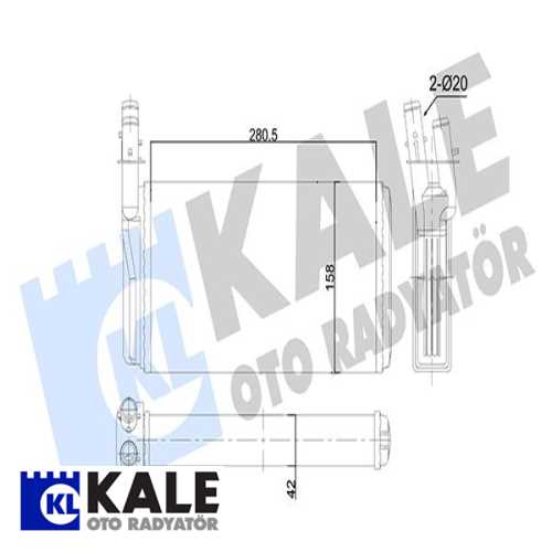 FIAT ALFA ROMEO 166 LANCIA KAPPA FIAT KALORIFER RADYATÖRÜ MEKANIK Ürün Görseli