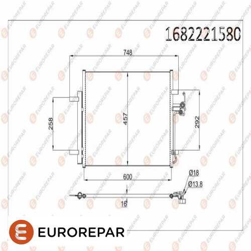 KLIMA RADYATÖRÜ MANUEL SANZ 1,6-2,0 BNZ-DZL MONDEO 07- Ürün Görseli