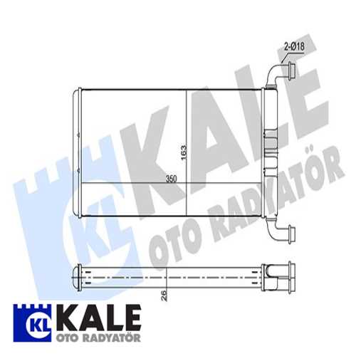 MERCEDES SPRT.315,315-CRAFTER MERCEDES KALORIFER RADYATÖRÜ BHR 8FH 351 313-571