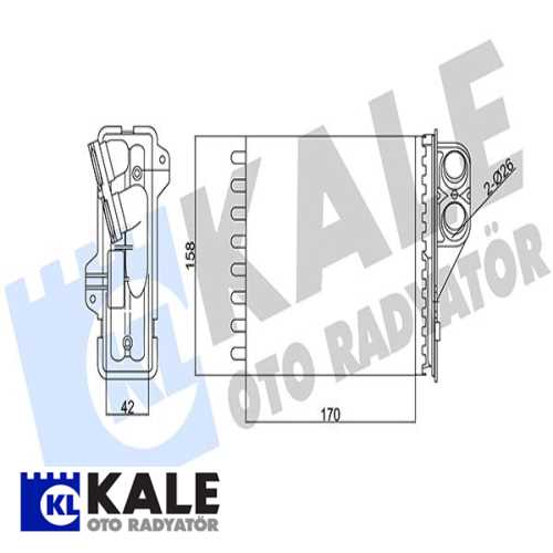 RENAULT LOGAN/SANDERO RENAULT KALORIFER RADYATÖRÜ Ürün Görseli