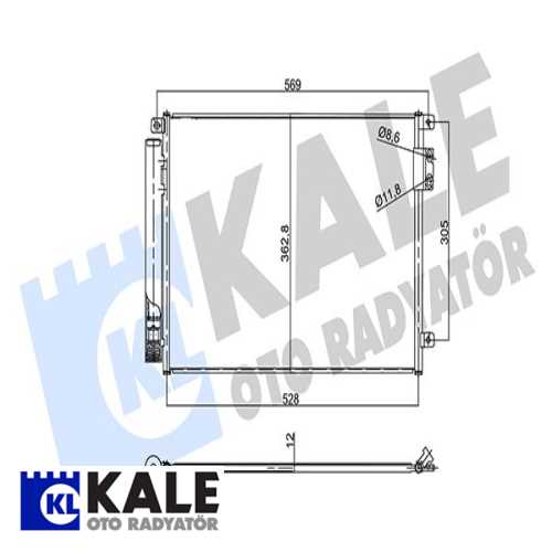 FIAT FIAT 500-500C FIAT KLIMA RADYATÖRÜ ( KURUTUCULU ) BRAZING