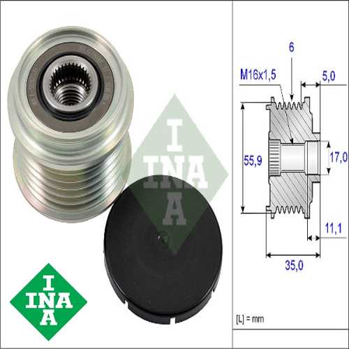 VW AMAROK-TOUAREG-CRAFTER-A4-A5-A6-Q5-Q7 VW ALTERNATÖR KASNAGI RULMANLI Ürün Görseli