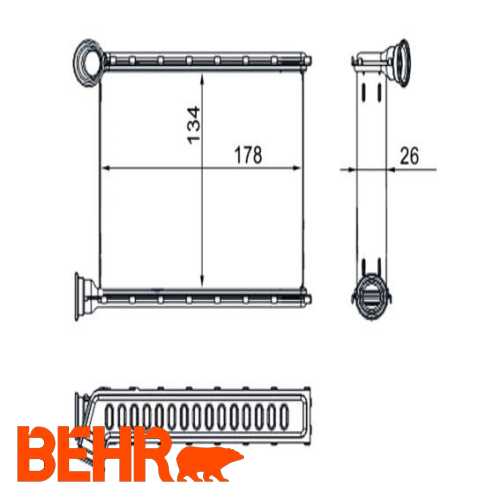 KALORIFER RADYATÖRÜ  BM CLIO IV / LOGAN 12-