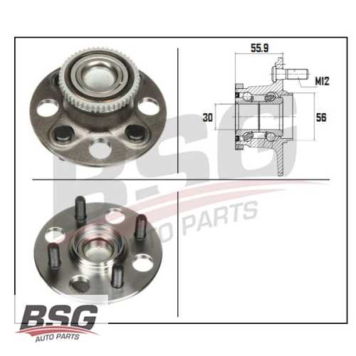 PORYA ARKA RULMANLI : ABS`LI : KAMPANA FREN 1.6 CIVIC (ES) 01-05