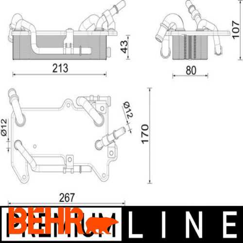 SANZUMAN YAG SOGUTUCU  CRTC-CUEA-DCBE-DENA-DEND-DPYC-DPYD-CVMD 3,0 TDI TOUAREG-Q5-Q7 15- Ürün Görseli