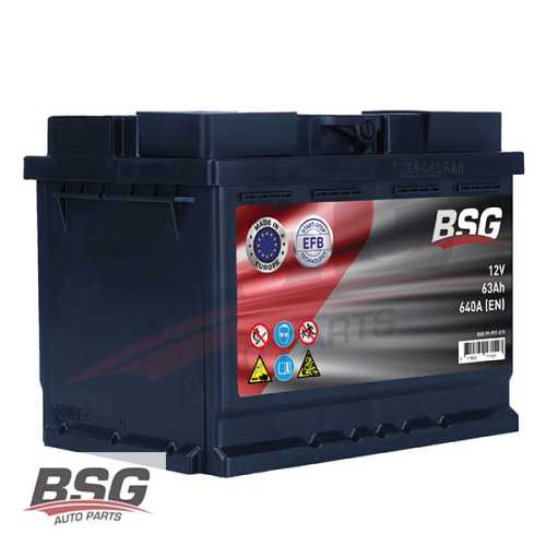 AKÜ 12V 63AH EFB 640CCA (L2) (242x175x190) (START&STOP) BM BM BM Ürün Görseli