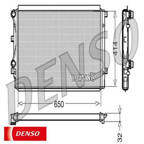 SU RADYATÖRÜ  CAXA-BMY-BJB-BXE-BKC 1,4 TSI-1,9 TDI GOLF5-GOLF6-JETTA-CADDY-PASSAT-A3-LEON 04-13 Ürün Görseli
