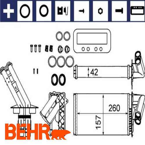 KALORIFER RADYATÖRÜ  BM LAGUNA I 95- Ürün Görseli