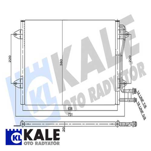 VW LT VW KLIMA RADYATÖRÜ