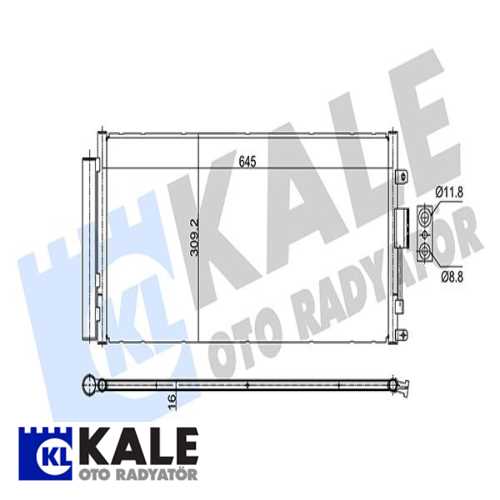 FIAT FIAT 500-500C FIAT KLIMA RADYATÖRÜ ( KURUTUCULU ) BRAZING