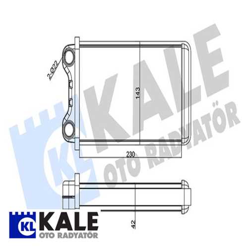 VW A4 VW KALORIFER RADYATÖRÜ 8FH351000541 Ürün Görseli