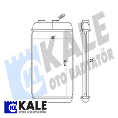 KALORİFER RADYATÖRÜ OPEL ASTRA F