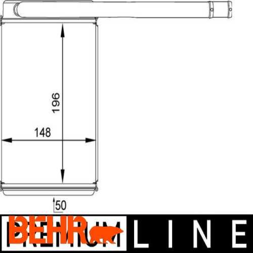 KALORIFER RADYATÖRÜ  BM FIESTA / FUSION 02-08 Ürün Görseli