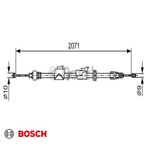 EL FREN TELI ARKA SAG 2.071 mm BM MONDEO 07- Ürün Görseli