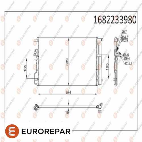 KLIMA RADYATÖRÜ  BM TUCSON / SPORTAGE 15-> Ürün Görseli