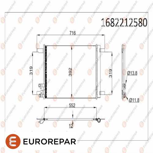 KLIMA RADYATÖRÜ AC 772 000P BM GOLF8-CADDY-PASSAT 20-