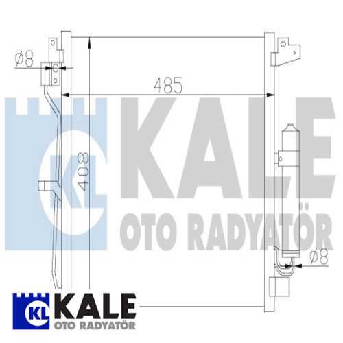 JAPON JUKE (F15) JAPON KLIMA RADYATÖRÜ 446X406X16