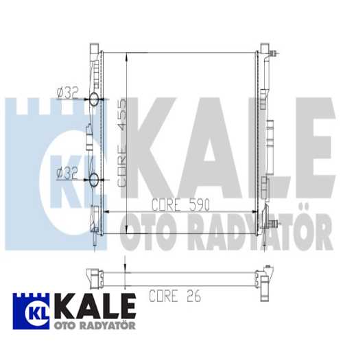 RENAULT MEGANE II RENAULT SU RADYATÖRÜ 1 SIRA ALB SISTEM MOTOR