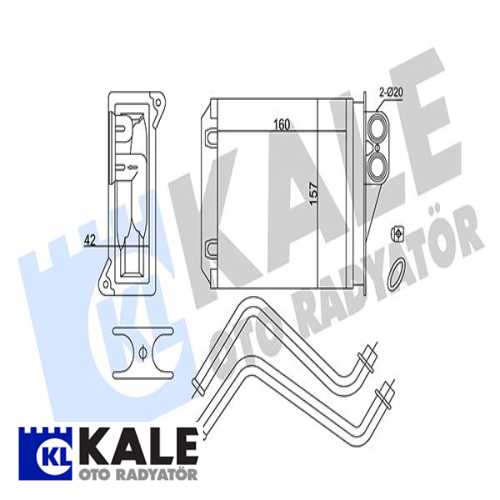 MERCEDES 906 MERCEDES KALORIFER RADYATÖRÜ Ürün Görseli